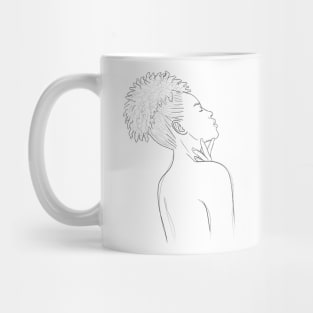 Black Beauty Line Art Mug